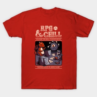 RPG & Chill - Red T-Shirt